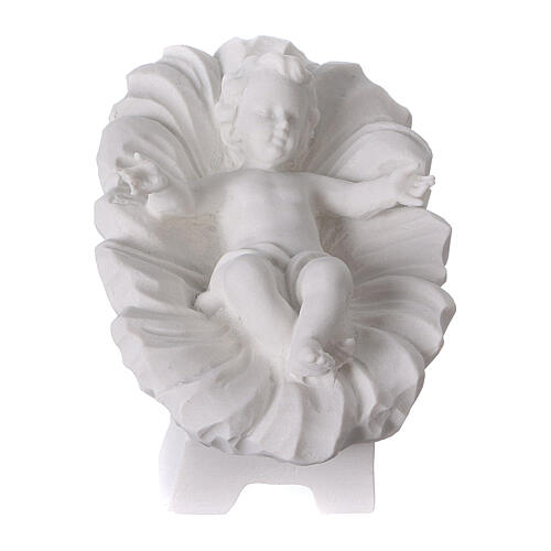 Presepe completo 30 cm polvere di marmo 7 pz 3