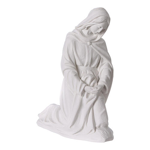 Presepe completo 30 cm polvere di marmo 7 pz 4