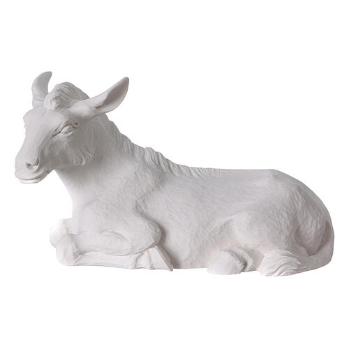 Complete Nativity set of 7 pieces in Carrara marble dust, 30cm 7