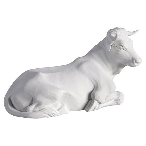 Complete Nativity set of 7 pieces in Carrara marble dust, 30cm 7