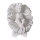 Complete Nativity set of 7 pieces in Carrara marble dust, 30cm s3
