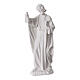 Complete Nativity set of 7 pieces in Carrara marble dust, 30cm s5