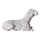Complete Nativity set of 7 pieces in Carrara marble dust, 30cm s8