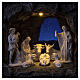 Complete Nativity set of 7 pieces in Carrara marble dust, 30cm s2