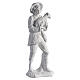 Complete Nativity set of 7 pieces in Carrara marble dust, 30cm s6