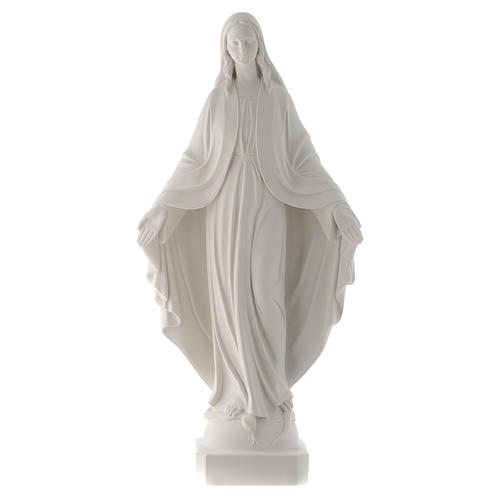 Virgen Milagrosa imagen 74 cm polvo mármol blanco 1