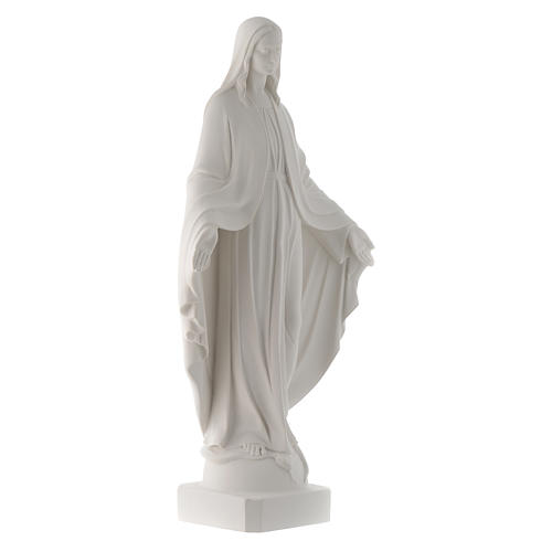 Virgen Milagrosa imagen 74 cm polvo mármol blanco 3