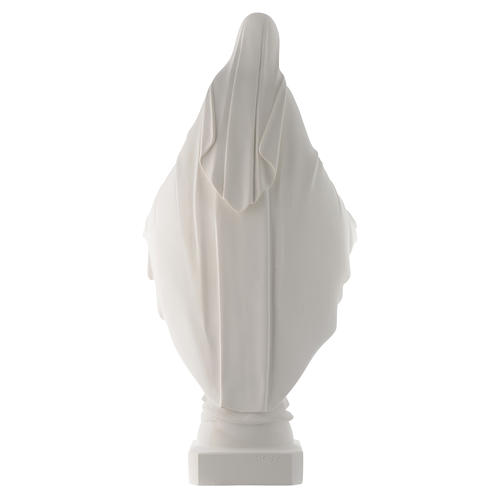 Virgen Milagrosa imagen 74 cm polvo mármol blanco 4