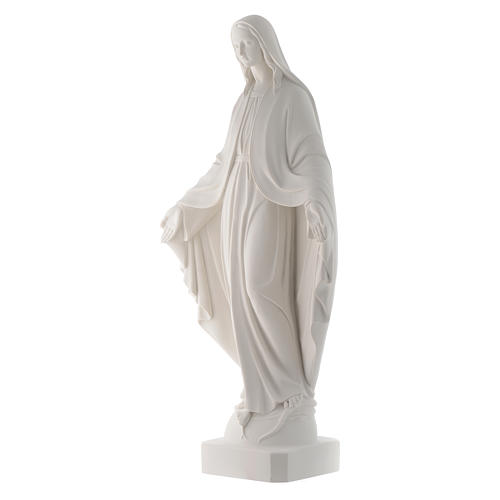 Vierge Miraculeuse statue 74 cm marbre blanc 2