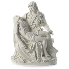 Statua Pietà polvere di marmo 70 cm