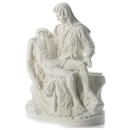 Statua Pietà polvere di marmo 70 cm 3