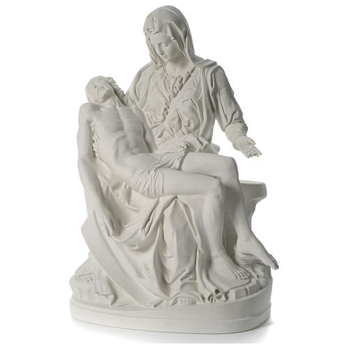 Statue Pietà marbre synthétique 100 cm 1