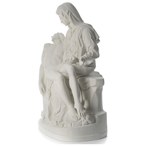 Statue Pietà marbre synthétique 100 cm 3
