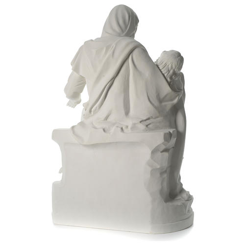Statue Pietà marbre synthétique 100 cm 5