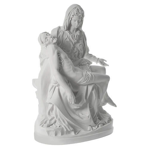 Statue Pietà marbre synthétique 100 cm 5