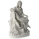Statua Pietà marmo sintetico 100 cm s4