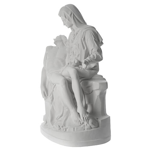 Pieta white marble statue 39 inc 6