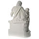 Pieta white marble statue 39 inc s5