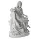 Pieta white marble statue 39 inc s5