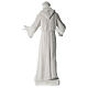 Saint Francis holding doves in synthetic marble 80 cm s5