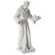 Saint Francis with doves composite marble statue 31 inc s4