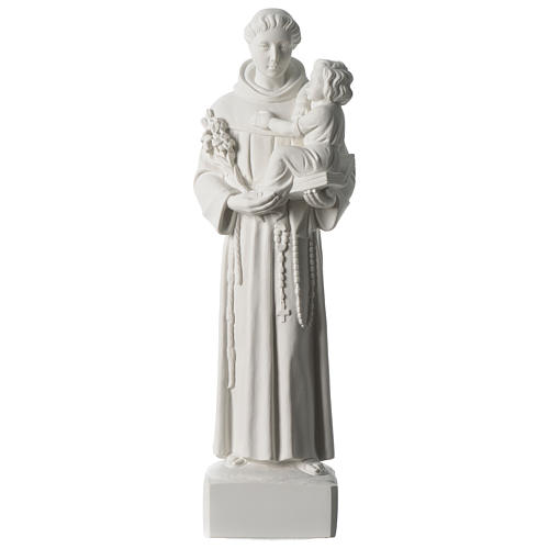 Saint Anthony of Padua in synthetic marble 56 cm 1