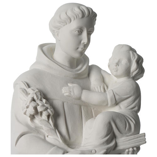 Saint Anthony of Padua in synthetic marble 56 cm 2