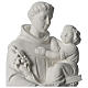 Saint Anthony of Padua in synthetic marble 56 cm s2