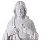 Sacred heart of Jesus in Carrara mable dust 62 cm s2