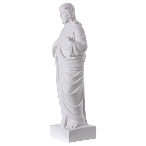Sagrado Corazón de Jesús polvo de mármol 62 cm 3