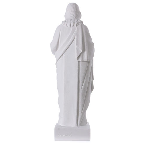 Sagrado Corazón de Jesús polvo de mármol 62 cm 5