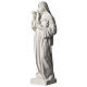 Statue Sainte Rita poudre de marbre blanc 39 cm s3