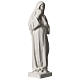 Statua Santa Rita polvere di marmo bianco 39 cm s4