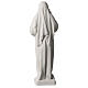 Statua Santa Rita polvere di marmo bianco 39 cm s5