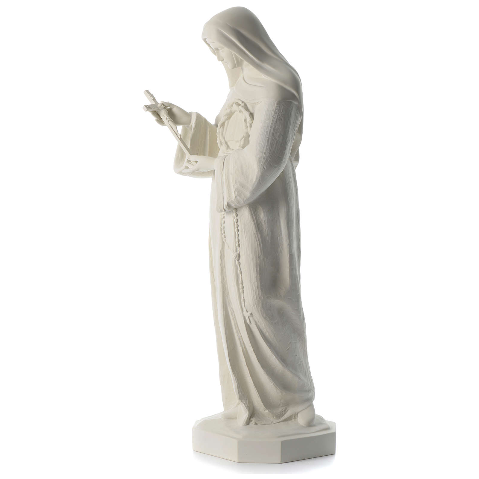 Saint Rita statue in white marble dust 100 cm online sales on HOLYART