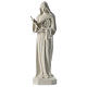 Saint Rita statue in white marble dust 100 cm s1