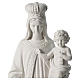 Our Lady of Mount Carmel in white synthetic marble 80 cm s2