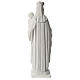 Our Lady of Mount Carmel white composite marble statue 31 inches s5