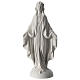Our Lady of Miracles statue in Carrara marble dust 40 cm s1