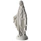 Our Lady of Graces white composite marble statue 16 inches s3