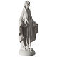 Our Lady of Graces white composite marble statue 16 inches s4