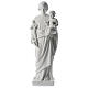 Saint Joseph white composite marble statue 31 inches s1
