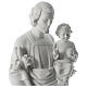 Saint Joseph white composite marble statue 31 inches s2