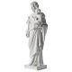Saint Joseph white composite marble statue 31 inches s4