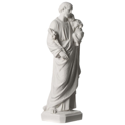 Statue Hl. Josef mit Christkind 50cm Kunstmarmor 4