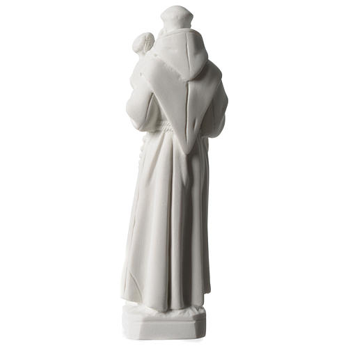 Święty Antoni z Padwy marmur biały 20 cm 4