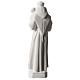 Saint Anthony of Padua in white composite marble statue 8 inc s4