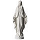 Our Lady of Miracles statue in white marble dust 45 cm s1