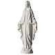 Our Lady of Miracles statue in white marble dust 45 cm s3