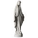 Our Lady of Miracles statue in white marble dust 45 cm s4